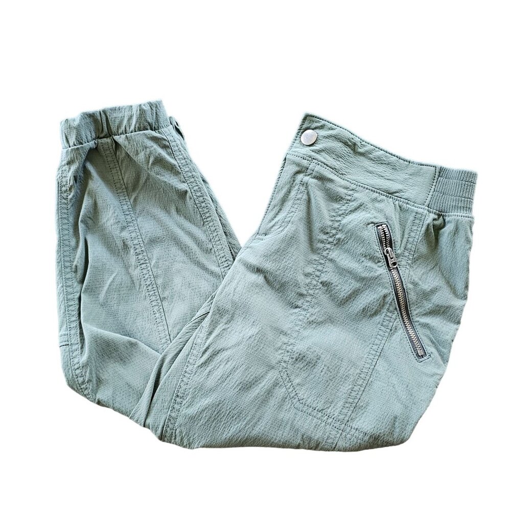 Athleta khaki Green Crop Cargo Women's Pants sz Small